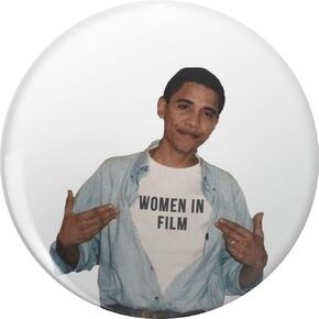 Obama Women in Film Pin Lapel Pin Cute Brooch Pins Badges 0.75" in Kuwait