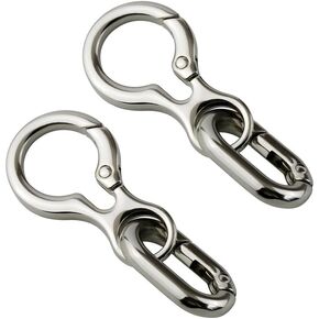 Keychain Key Clips Metal Key Ring Key Chain Rings Keyring for Home Car Key Organizer 2pcs in Kuwait