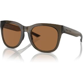 نظارة شمسية Native Woman بإطار أسود غير لامع، عدسات مستقطبة رمادية، 55 ملم in Kuwait