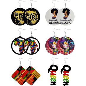 African Earrings for Women Black History Month Earrings Juneteenth Africa Earrings African Jewelry in Kuwait