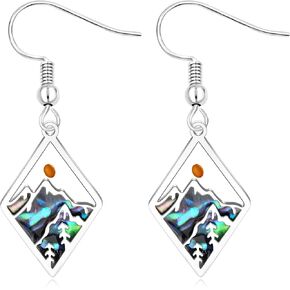 حلق بذور الخردل المسيحي مجوهرات الإيمان منقوش عليها آية الكتاب المقدس، أذن البحر شل هوك تتدلى أقراط للنساء أفضل صديق الأخوات in Kuwait