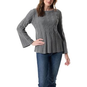 Gloria Vanderbilt Women's Maren Boat Neck Cable Sweater Pullover Standard in Kuwait