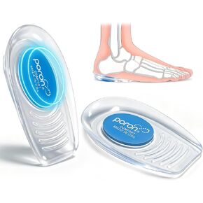 أكواب كعب من BIGGCOOL مع بورون 5 مم، وسادات كعب ممتصة للصدمات للأحذية، أكواب الكعب لألم الكعب، وتخفيف التهاب وتر العرقوب، وحشوات الكعب للرجال والنساء (زوج واحد - أزرق، S: العرض 6-11/المتوسط ​​4.5-9.5) in Kuwait