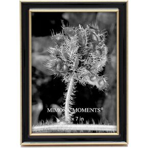 MIMOSA MOMENTS Brass tone Picture Frame with Black Enamel (Brass & Black,5x7 photo) in Kuwait
