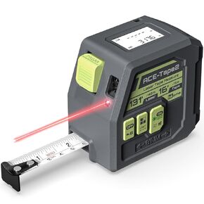 2-in-1 Laser Tape Measure, Inkerma 130Ft/40m Laser Measurement Tool & 16Ft/5m Measuring Tape, Digital Laser Tape Measure with M/in/Ft/Ft+in Units, LCD Display, Self-Locking Tape, Belt Clip in Saudi Arabia