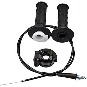 Throttle Cable Handle Bar Twist Grip Set Fits: XR/CRF50 70 Style 50cc-125cc Dirt Bikes with 7/8" Handlebars in Kuwait