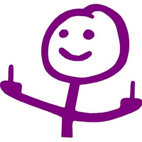 ملصق فينيل كبير مطبوع عليه Fuck You Funny Meme للسيارات والشاحنات والأصابع الوسطى للنوافذ بألوان متعددة (أرجواني) in Kuwait