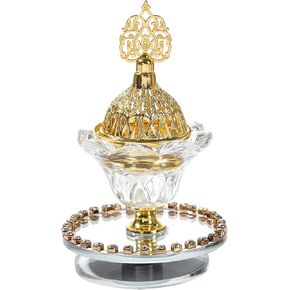 Glass Arabic Incense Burner Incense Cone Holder for Party Wedding Bedroom for Housewarming Yoga SPA Home Decoration Gift in Kuwait