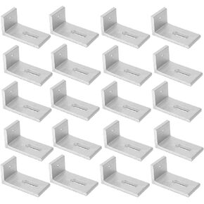 حامل شمسي على شكل حرف L، دعامات تثبيت على شكل حرف L من سبائك الألومنيوم لنظام الطاقة الشمسية الكهروضوئية لنظام السقف الكهروضوئي المقاوم للماء والطقس، تحميل قوي (20 قطعة) in Kuwait