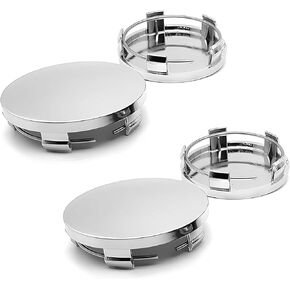 4 PCS Wheel Center Caps, 2.36" x 2.2" x 0.57" Snap-in Dust Proof Rust Proof Hub Cover, Protective and Decorative Wheel Cap, Universal for Most Cars, Trucks, SUVs (Silver) in Kuwait