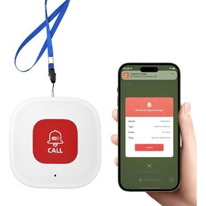 زر استدعاء مقدمي الرعاية WiFi لكبار السن في المنزل W إخطار التطبيق ، والمراقبة المسنة ، و Pager مقدم الرعاية ، وأنظمة تنبيه الحياة لكبار السن لا رسوم شهرية ، متوافقة مع تطبيق Tuya Smart/Smart Life (1) in Kuwait