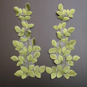 2pc/Pair Luxury Beaded Sequin Embroidery lace Appliques for Wedding Dresses Rhinestone lace Applique Patches Embroidery lace parches ropa… in Kuwait