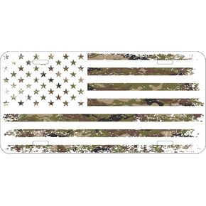 DMSE 12" x 6" Inch Patriotic License Plate - Durable Aluminum Tag for Cars and Trucks – Textured Finish Vibrant Colors in Kuwait