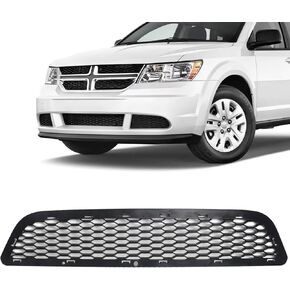 Front Center Bumper Grille Compatible with Dodge Journey 2011 2012 2013 2014 2015 2016 2017 QEM 55000808AC Black in Saudi Arabia
