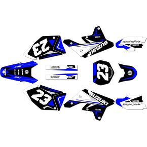 Graphics Kit for Suzuki RMZ 250 (2007-2009) Evader Series Yellow-Shift 09 Mil - Dirt Bike Custom Racing Graphics Decals Stickers Kit, no-Plastics in Kuwait