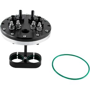 Fuel Pump Hanger Assembly, Twin Fuel Pump Hanger 39mm Suits Single Dual for Walbro 39mm-40mm Pumps Black Fuel Mount Bracket in Kuwait