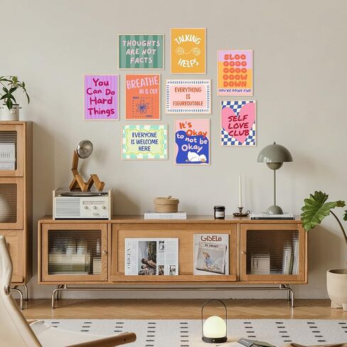 الصحة العقلية جدار الفن علم نفس الطفل قماش ملصق العلاج مكتب جدار ديكور مطبوعات ملهمة صور تحفيزية التأكيدات العمل الفني مستشار اللوحة للفصل الدراسي 8x10x9 بوصة غير المؤطرة in Kuwait