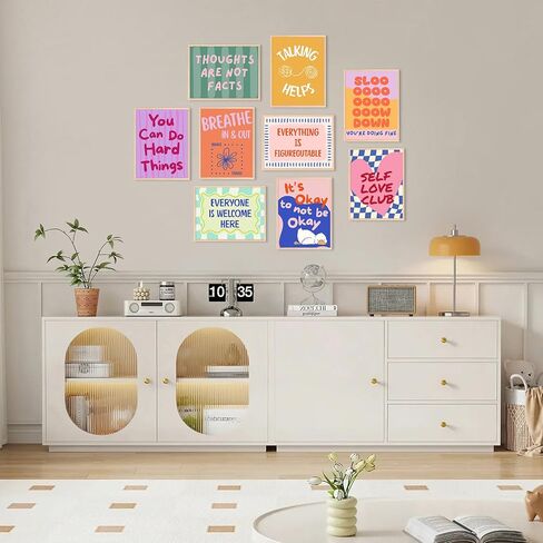 الصحة العقلية جدار الفن علم نفس الطفل قماش ملصق العلاج مكتب جدار ديكور مطبوعات ملهمة صور تحفيزية التأكيدات العمل الفني مستشار اللوحة للفصل الدراسي 8x10x9 بوصة غير المؤطرة in Kuwait