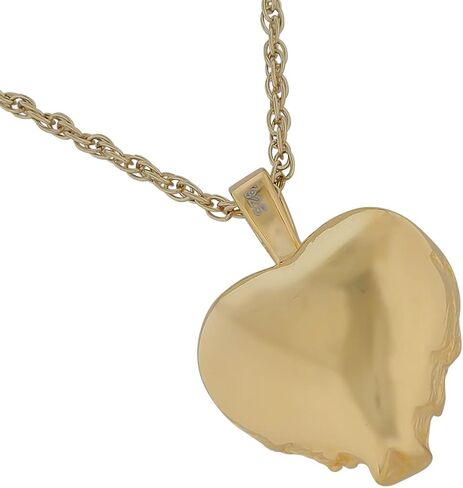 مجوهرات حرق الجثث الذهبية بأجنحة الملاك على شكل قلب، والفضة الاسترليني، وقلادة وقلادة للرماد in Kuwait