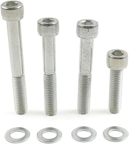 SIKUAI Front Disc Brake Screws Spacer Caliper Bolts Silver Zinc For Harley Dyna FX for Softail FL for Sportster XL Models 2000+ Motorbike in Kuwait