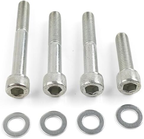 SIKUAI Front Disc Brake Screws Spacer Caliper Bolts Silver Zinc For Harley Dyna FX for Softail FL for Sportster XL Models 2000+ Motorbike in Kuwait