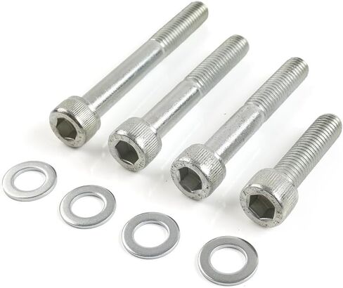 SIKUAI Front Disc Brake Screws Spacer Caliper Bolts Silver Zinc For Harley Dyna FX for Softail FL for Sportster XL Models 2000+ Motorbike in Kuwait