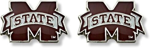 Aminco NCAA Mississippi State Bulldogs Logo Post Earrings in Saudi Arabia