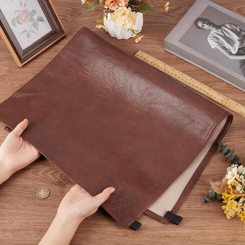 Leather Recliner Head Protector Nonslip Headrest Cover Coconut Brown Imitation Leather Non Slip Rectangle Waterproof Pad Strap for Sofa Furniture Chair Recliner Home Office 27 x 17 Inch in Saudi Arabia
