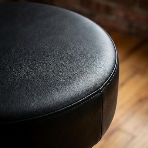 Bar Stool Covers Round Set of 2, Waterproof PU Seat Covers with Elastic Bands, Washable Cushion Slipcovers for 12 to 14 Inch Round Bar Stools in Kuwait