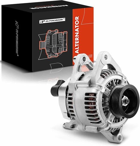 A-Premium Alternator Compatible with Jeep Grand Cherokee 1997 1998 L6 4.0L, Cherokee 1997 1998 L6 4.0L & Dodge Dakota 1997 1998 L4 2.5L, 120Amp 12V CW 6-Groove Pulley in Saudi Arabia