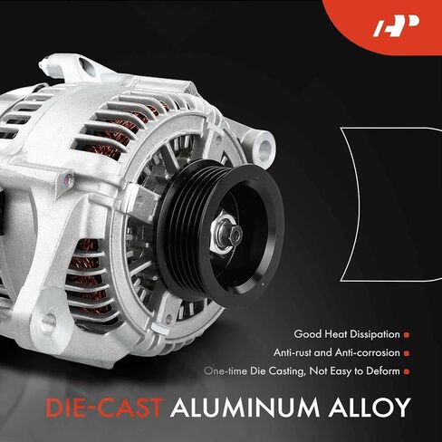 A-Premium Alternator Compatible with Jeep Grand Cherokee 1997 1998 L6 4.0L, Cherokee 1997 1998 L6 4.0L & Dodge Dakota 1997 1998 L4 2.5L, 120Amp 12V CW 6-Groove Pulley in Saudi Arabia