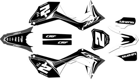 Graphics Kit for Honda CRF250R 2018-2021 and CRF450R 2017-2020 Lightning Series Red 21 Mil - Dirt Bike Custom Racing Graphics Decals Stickers Kit, no-Plastics in Saudi Arabia