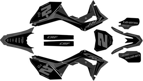Graphics Kit for Honda CRF250R 2018-2021 and CRF450R 2017-2020 Lightning Series Red 21 Mil - Dirt Bike Custom Racing Graphics Decals Stickers Kit, no-Plastics in Saudi Arabia
