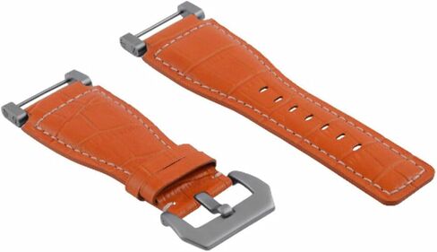 Ewatchparts 24mm Compatible With Suunto Core Replacement Leather Watch Band Strap With Stainless Steel Adapter in Kuwait