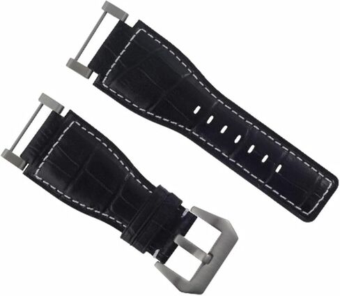 Ewatchparts 24mm Compatible With Suunto Core Replacement Leather Watch Band Strap With Stainless Steel Adapter in Kuwait