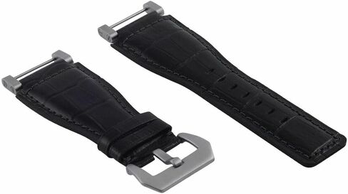 Ewatchparts 24mm Compatible With Suunto Core Replacement Leather Watch Band Strap With Stainless Steel Adapter in Kuwait