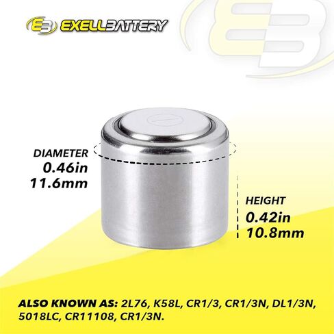 CR1/3N Battery fits Nikon FE10 FM2n FA, Dog Watch R6 R7, PIF-275 CR11108 in Kuwait