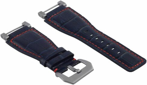 Ewatchparts 24mm Compatible With Suunto Core Replacement Leather Watch Band Strap With Stainless Steel Adapter in Kuwait