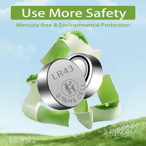 بطارية AG12 بطارية L1142 بطارية LR43 SR43 D386 D301 186 SR43 1.5 فولت بطاريات قلوية مميزة ذات عمر افتراضي 5 سنوات (12 قطعة) in Kuwait