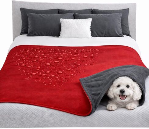 TOP 100% Waterproof Blanket Purple/Blue Bed Furniture Protector. Ultrasoft Love Blanket for Sensual Play. Keeps Your Bed Dry, Free of Wet Spots. for Adults and Pets Leak Proof Machine Wash/Dry 80x60 in Saudi Arabia