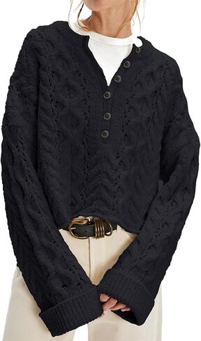 سترة نسائية منسوجة بأزرار وياقة دائرية in Kuwait