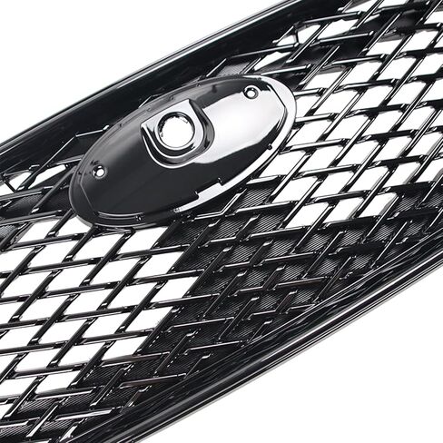 IKON MOTORSPORTS Front Upper Grille, Compatible with 2017-2019 Subaru Impreza, Sport Style Gloss Black ABS Plastic Replacement Front Bumper Hood Grill 1PC in Saudi Arabia