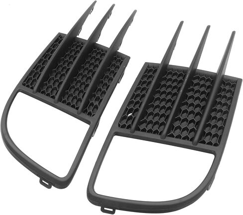 Front Bumper Lower Grille with Fog Light Cover Fit for Volkswagen GTI Golf MK6 2009 2010 2011 2012 2013 Black in Kuwait