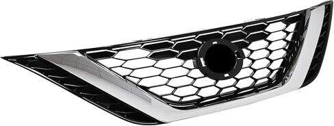 YLT غطاء المصد الأمامي للسيارات العلوي استبدال المصبغة الكفن الأمامي قرص العسل مدخل هواء أسود مع تقليم الكروم صالح 2016-2018 لنيسان سنترا in Kuwait