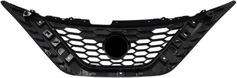 YLT غطاء المصد الأمامي للسيارات العلوي استبدال المصبغة الكفن الأمامي قرص العسل مدخل هواء أسود مع تقليم الكروم صالح 2016-2018 لنيسان سنترا in Kuwait