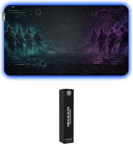 لوحة الماوس للألعاب - لوحة الماوس Mat Mat Mats ، متوسط ​​كبير كبير كبير طويل XL XXL و XXXL RGB LED Mousepad لجهاز كمبيوتر ، Mousepads Mousepads Midnight Strike in Saudi Arabia