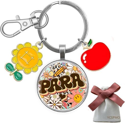Paraprofessional Gifts Para Keychain for Christmas Retirement Birthday Teachers Day Thank You Gifts for Teacher Assistant Aide Paraeducator Healthcare Worker Paraprofessional Appreciation Jewelry in Kuwait