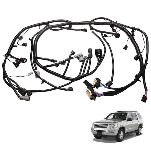 Engine Wiring Harness 8L2Z-12A581-BA Compatible with Ford Explorer Sport Trac, Wiring Harness fits forMercury Mountaineer, fits for 4.0L SOHC EFI V6, 2008 2009, Replace 8L2Z12A581BA (2008-2009) in Kuwait
