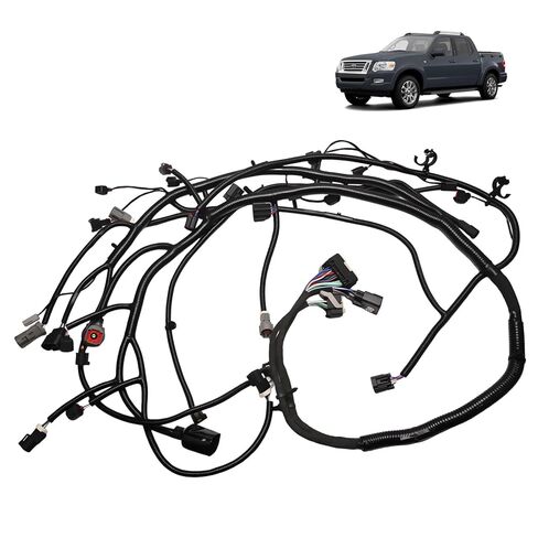 حزام أسلاك المحرك 8L2Z-12A581-BA متوافق مع Ford Explorer Sport Trac، حزام الأسلاك يناسب Mercury Mountaineer، يناسب 4.0L SOHC EFI V6، 2008 2009، استبدل 8L2Z12A581BA (2008-2009) in Kuwait