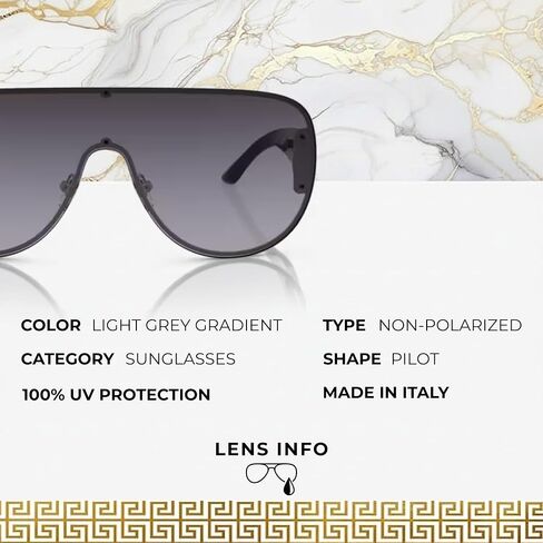 Versace VE2166 PILOT Shape Sunglasses with Luxury Eyewear kit in Saudi Arabia